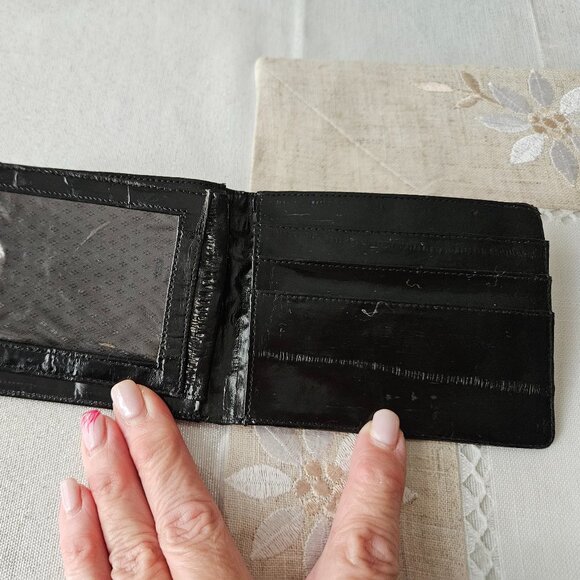 Vintage 1980s Eel Skin Wallet - Picture 4 of 9